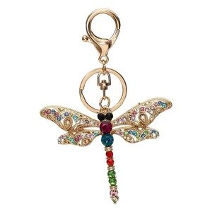 Bedazzled Dragonfly Keychain